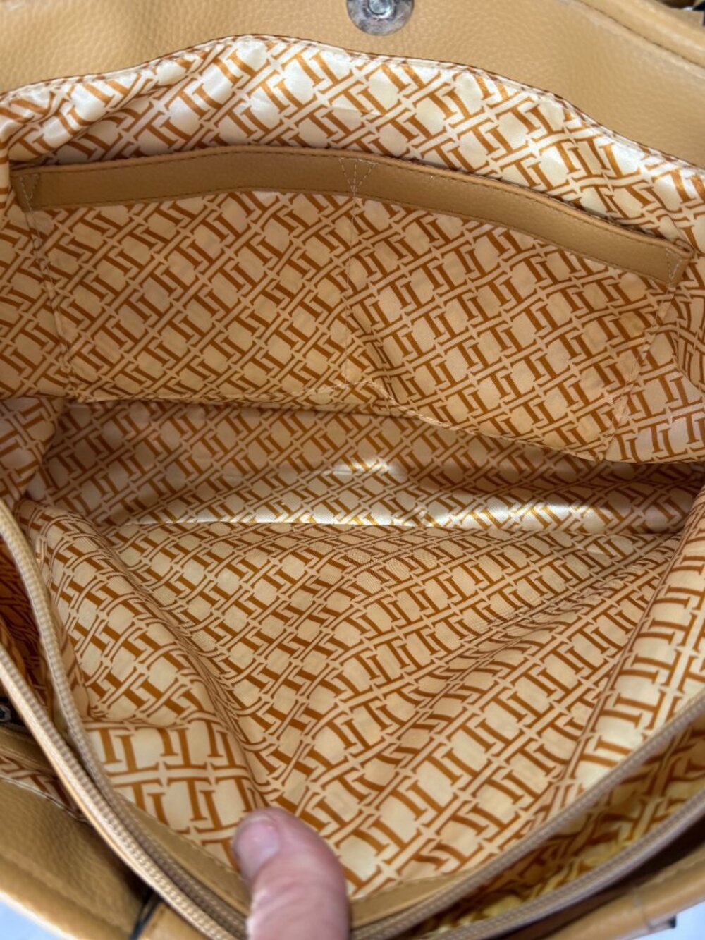 Tignanello Genuine Leather French Shopper Tote W/ Tassle, Colorblock, Like New! - Picture 7 of 16